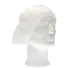 CMT Hair Net - Bouffant Cap PP Non Woven White Size M 50cm