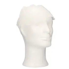 CMT Cap With Peak - Peak Cap PP Non Woven White