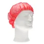 CMT Hair Net - Bouffant Cap PP Non Woven Red Size L 53cm