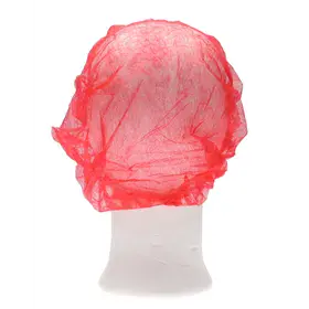 CMT Haarnet - Bouffant Cap PP Non Woven Rood Maat L 53cm