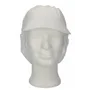 CMT Peaked Cap and Hair Catcher Polyester Cotton Crown White Size L