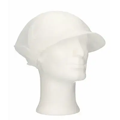 CMT Hairnet with Flap Universal Polyester White One size