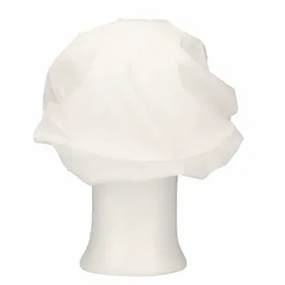 CMT Hairnet with Flap Universal Polyester Cotton White One size