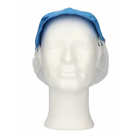 CMT Pet met Klep en Haaropvang Polyester Katoen Lichtblauw Maat XL