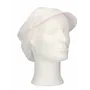 CMT Peaked Cap and Hair Catcher Polyester Cotton White Size L