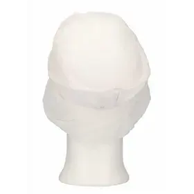 CMT Peaked Cap and Hair Catcher Polyester Cotton White Size L