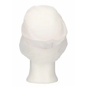 CMT Pet met Klep en Haaropvang Polyester Katoen Wit Maat L