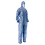 CMT Coverall Non Woven with PE Coating and Zipper Blue Size XXXL