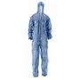 CMT Coverall Non Woven with PE Coating and Zipper Blue Size XXL