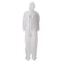 CMT Coverall PP Non Woven Lightweight with Zipper White Size L -Horecavoordeel.com-
