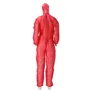 CMT Coverall PP Non Woven with Zipper Red Size XXL