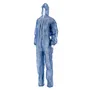CMT Coverall Non Woven with PE Coating and Zipper Blue Size L