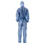 CMT Coverall Non Woven with PE Coating and Zipper Blue Size L