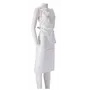 CMT Apron Roughened PE 30my White 165x80cm