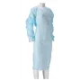 CMT Schort Geruwd CPE Lange Mouw met Duimgreep 30my Blauw 115x105-190cm