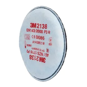 3M 2138 P3 Stoffilter Bajonet - Voor 6000/7000 Maskers
