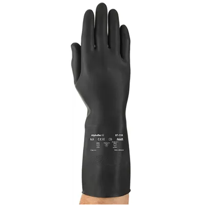 Ansell AlphaTec 87-118 Chemische Handschoenen - Soepel & Flockgevoerd, Maat 10.5