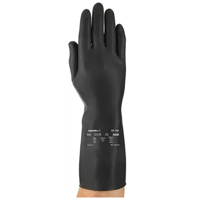 Ansell AlphaTec 87-118 Chemische Handschoenen - Soepel & Flockgevoerd, Maat 9.5