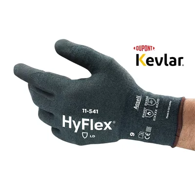 Ansell HyFlex 11-541 Handschoenen - Snijvastheid D, Grip & Comfort - Maat 11