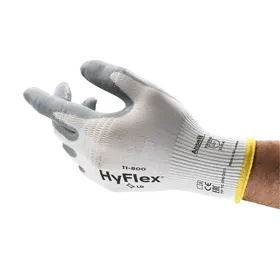 Ansell HyFlex 11-800 Werkhandschoen Grijs/Wit – Schuimnitril Grip & Ademend, Maat 10