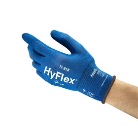Ansell HyFlex 11-818 Ultralichte Montagehandschoen Nitril Schuim Blauw - Maat 9
