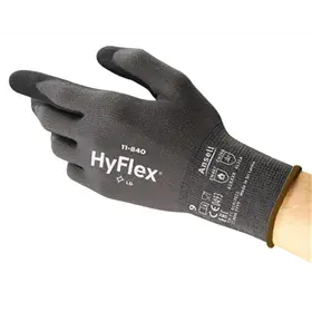 Ansell HyFlex 11-840 Allround Werkhandschoen Nitril Schuim Zwart/Grijs - Maat 10