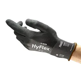 Ansell HyFlex Grip Werkhandschoen Zwart – FORTIX® & 360° Ademend, Maat 10