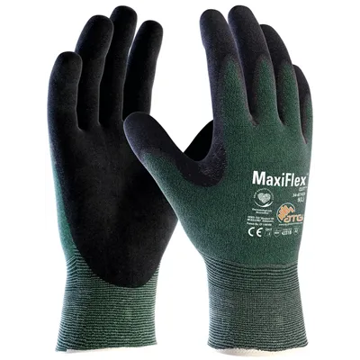 ATG MaxiFlex Cut 34-8743 Snijvaste Werkhandschoenen Groen - Ultradun, Ademend & Comfortabel - Maat 11