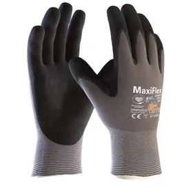 ATG MaxiFlex Ultimate Werkhandschoen 42-874 Grijs/Zwart – Handpalm Gecoat – Maat 10