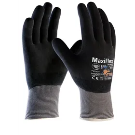 ATG MaxiFlex Ultimate Werkhandschoen 42-876 Grijs/Zwart – Volledig Gecoat – Maat 10