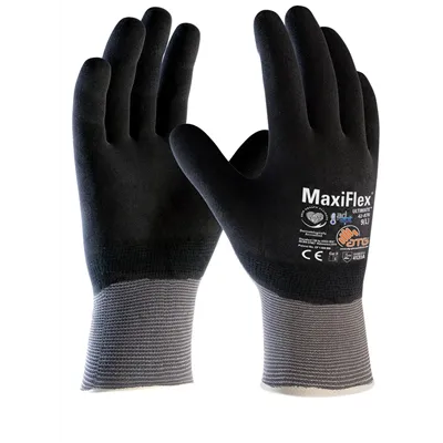 ATG MaxiFlex Ultimate Werkhandschoen 42-876 Grijs/Zwart – Volledig Gecoat – Maat 10