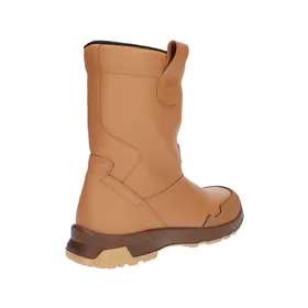 Bata SUMM BOOT S3 Winterlaars Bruin van Volnerfleer Leer - Veilig, Warm & Duurzaam - Maat 43