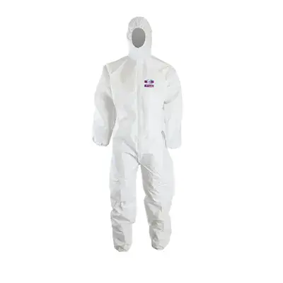 ChemDefend 200 Witte Wegwerpoverall Type 5/6 - Chemisch Bestendig & Antistatisch - Maat XL