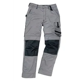 Excess Werkbroek Champ 592 Grijs/Zwart – Versterkte Knieën & Verlengbare Pijpen, Maat 50