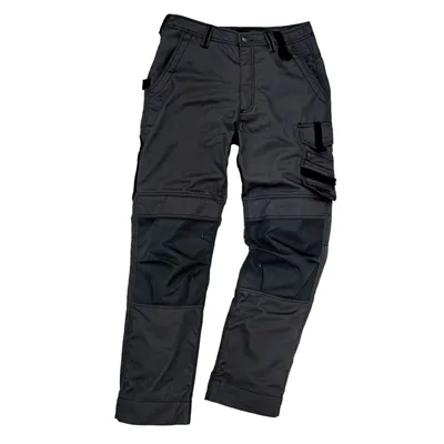 Excess Werkbroek Champ 592 Zwart/Zwart – Cordura Kniezakken & Verlengbare Pijpen, Maat 58