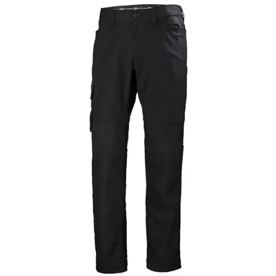 Helly Hansen 77460 Oxford Service Werkbroek Zwart – Stretch & Verlengbare Pijpen, Maat C52