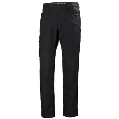 Helly Hansen 77460 Oxford Service Werkbroek Zwart – Stretch & Verlengbare Pijpen, Maat C56
