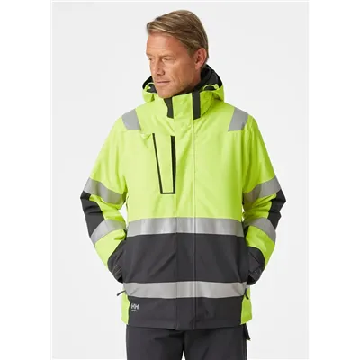 Helly Hansen Alna 2.0 Winterjas 71392 Fluo Geel - Klasse 3, Waterdicht & Ademend, Maat M