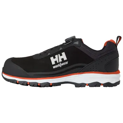 Helly Hansen Chelsea Evo 2 Boa Veiligheidsschoen S3 Laag Zwart - Oranje - BOA Sluiting & Metaalvrij - Maat 44