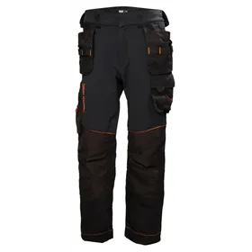 Helly Hansen Chelsea Evolution Construction Werkbroek Zwart/Grijs – 4-Way Stretch & Cordura Versteviging, Maat C50