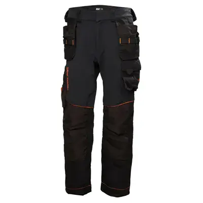 Helly Hansen Chelsea Evolution Construction Werkbroek Zwart/Grijs – 4-Way Stretch & Cordura Versteviging, Maat C50