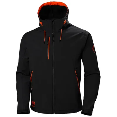 Helly Hansen Chelsea Softshell Jas Zwart – Stretch & Waterafstotend Comfort, Maat M