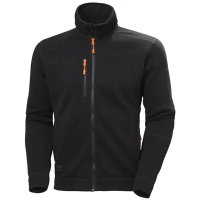 Helly Hansen Kensington Gebreid Fleecejack Zwart - Maat M