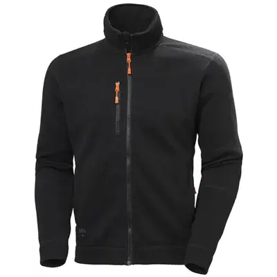 Helly Hansen Kensington Gebreid Fleecejack Zwart - Maat XXL