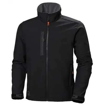 Helly Hansen Kensington Softshell Jas Zwart – Waterafstotend & Fleecekraag, Maat XXL