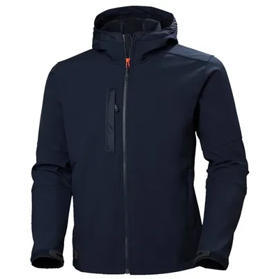 Helly Hansen Kensington Softshelljas 74230 Marine – Met Capuchon & Waterafstotend, Maat XL