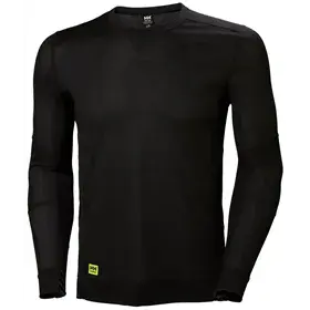 Helly Hansen Lifa Crewneck 75105 Zwart - Vochtregulerend & Naadloos Comfort - Maat M