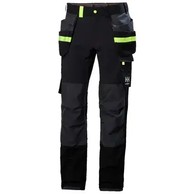Helly Hansen Oxford 4-Way Stretch Construction Werkbroek Zwart/Antraciet - Maat 52
