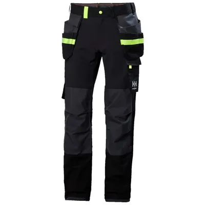 Helly Hansen Oxford 4-Way Stretch Construction Werkbroek Zwart/Antraciet - Maat 56