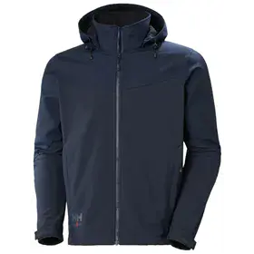 Helly Hansen Oxford Softshell Jas Marine – DWR Coating & Afneembare Capuchon, Maat M
